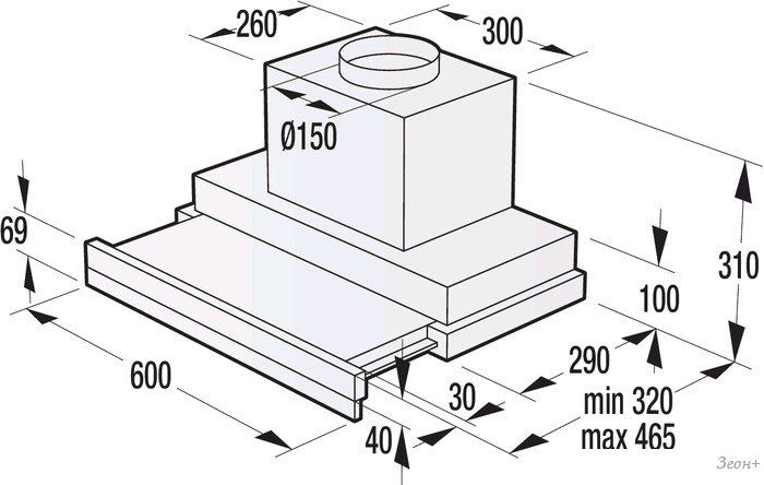 Кухонная вытяжка Gorenje BHP643ORAB
