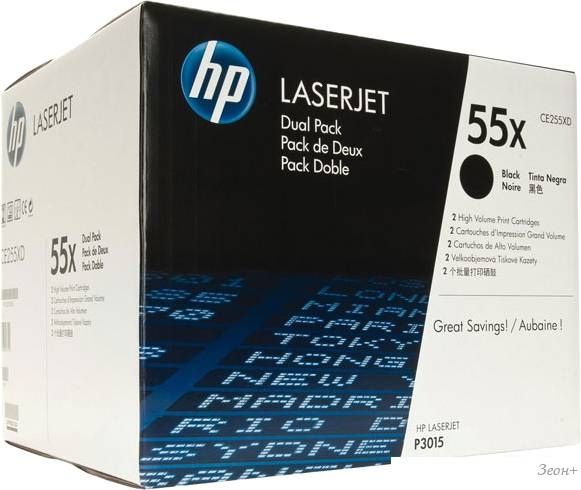 Картридж HP LaserJet 55X (CE255XD)