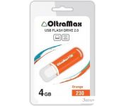 USB Flash Oltramax 230 4GB () [OM-4GB-230-Orange]