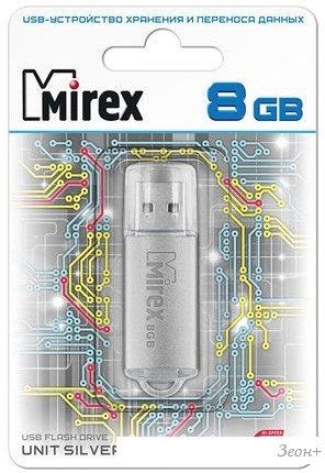 USB Flash Mirex Unit Silver 8GB [13600-FMUUSI08]