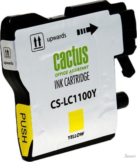 Картридж CACTUS CS-LC1100Y (аналог Brother LC1100Y)