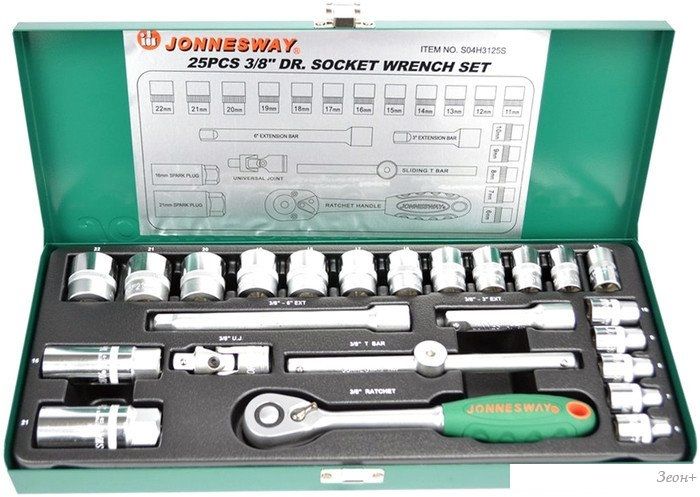Универсальный набор инструментов Jonnesway S04H3125S (24 предмета)