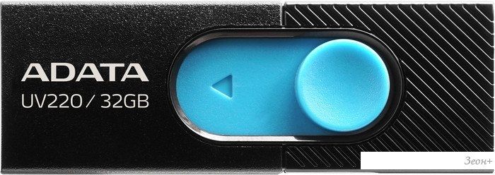 USB Flash A-Data UV220 32GB (черный/голубой)