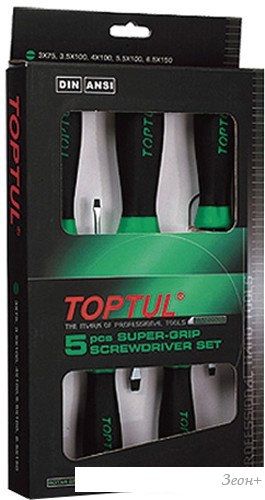 Набор отверток Toptul GAAE0503 (5 предметов)