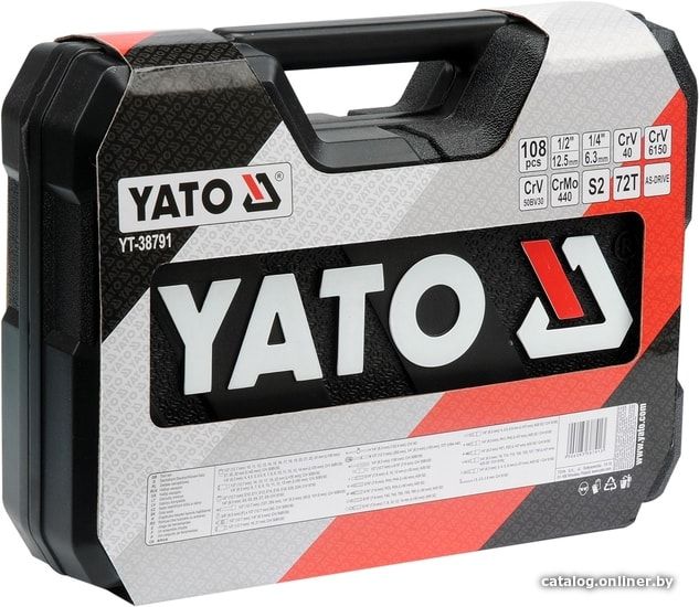 Универсальный набор инструментов Yato YT-38791 (108 предметов)