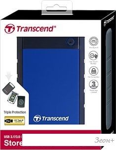 Внешний жесткий диск Transcend StoreJet 25H3 4TB (синий)