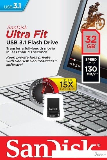 USB Flash SanDisk Ultra Fit USB 3.1 32GB SDCZ430-032G-G46