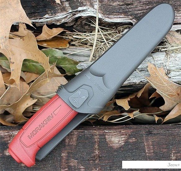 Туристический нож Morakniv Basic (бордовый)