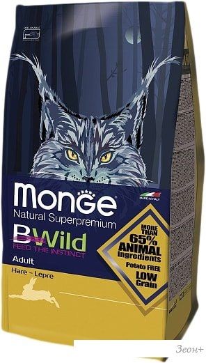 Корм для кошек BWild Adult Hare 10 кг
