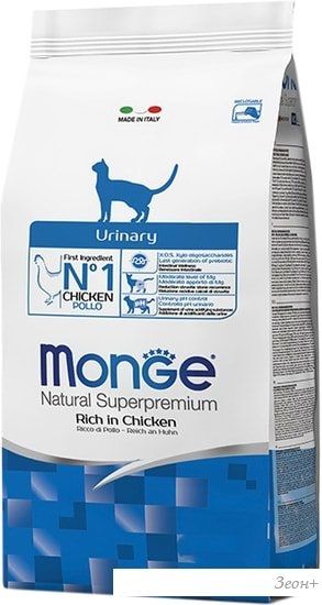 Корм для кошек Monge Urinary Rich in Chicken 10 кг