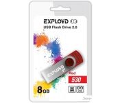 USB Flash Exployd 530 8GB (красный)
