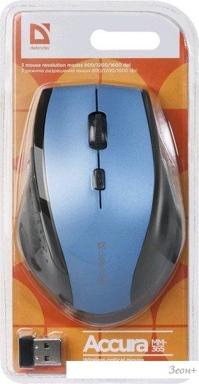 Мышь Defender Accura MM-365 (синий)