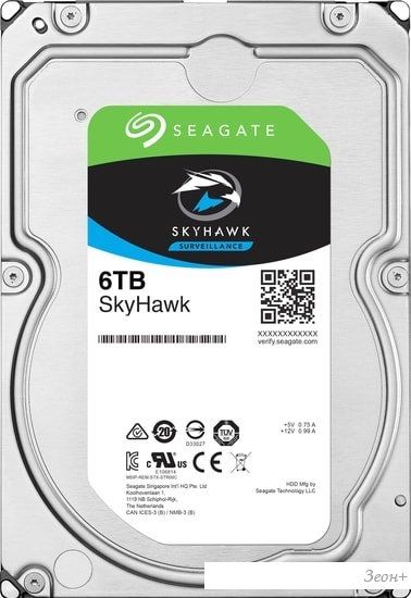 Жесткий диск Seagate Skyhawk Surveillance 6TB ST6000VX001