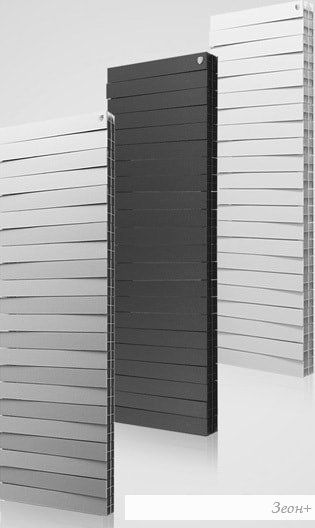 Биметаллический радиатор Royal Thermo Pianoforte Tower 500 Silver Satin (22 секции)
