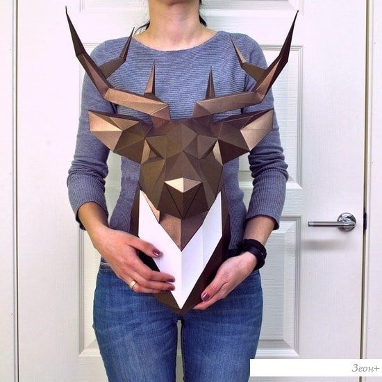 PaperCraft Живая бумага Олень Петрович