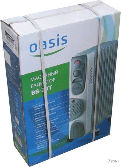 Масляный радиатор с вентилятором Oasis BB-20T