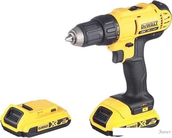 Дрель-шуруповерт DeWalt DCD771D2 (с 2-мя АКБ 2 Ah)