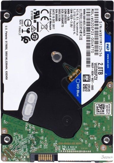 Жесткий диск WD Blue Mobile 2TB WD20SPZX