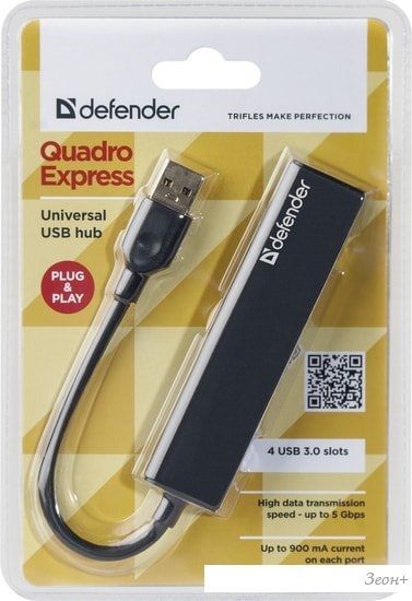 USB-хаб Defender Quadro Express