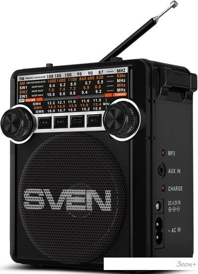 Радиоприемник SVEN SRP-355 (черный)