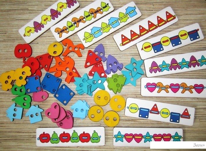 Настольная игра Smile Decor Большой шнуровальный набор