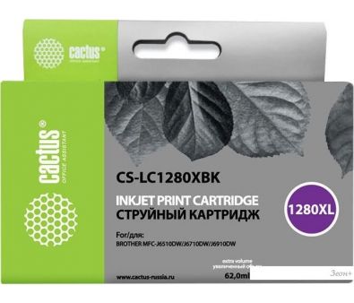  CACTUS CS-LC1280XBK ( Brother LC1280XLBK)