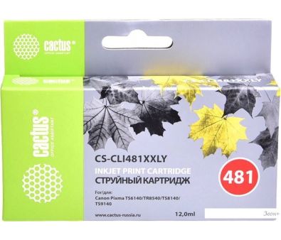 CACTUS CS-CLI481XXLY ( Canon CLI-481XXL Y)