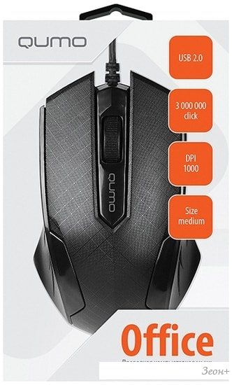 Мышь QUMO Office M14 (черный)