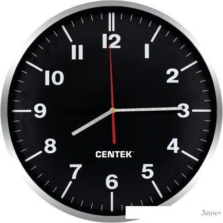 Настенные часы CENTEK СТ-7100 (черный)