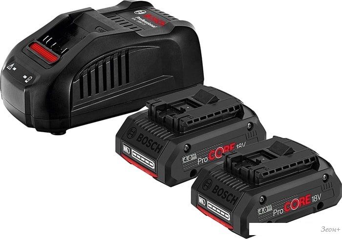 Аккумулятор с зарядным устройством Bosch 2xProCORE 1600A016GF (18В/4 Ah + 14.4-18В)