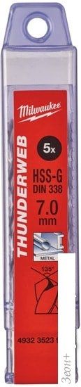 Набор оснастки Milwaukee 4932352393 (5 предметов)