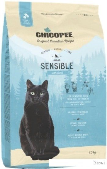 Корм для кошек Chicopee CNL Sensible 15 кг