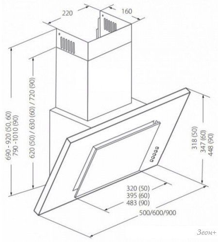 Кухонная вытяжка Akpo Optima 60 WK-4 (белый)
