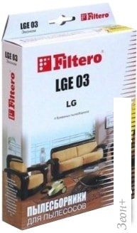 Многоразовый мешок Filtero LGE 03 (4) Эконом