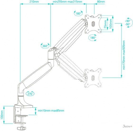 Кронштейн Onkron G100B