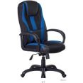 Кресло Бюрократ VIKING-9/BL+BLUE (черный/синий)