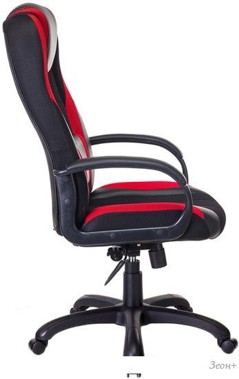 Кресло Бюрократ VIKING-9/BL+RED (черный/красный)