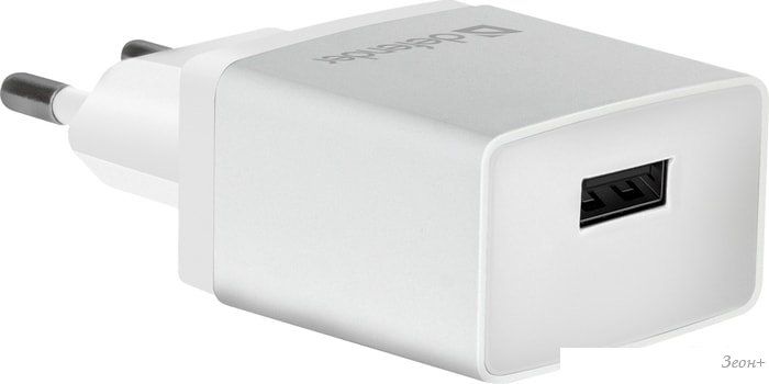 Сетевое зарядное Defender EPA-10 (белый)