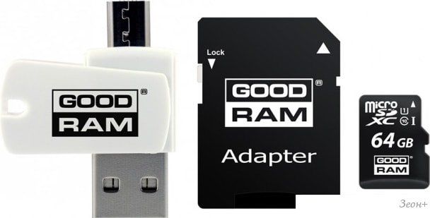 Карта памяти GOODRAM ALL in ONE microSDXC M1A4-0640R12 64GB