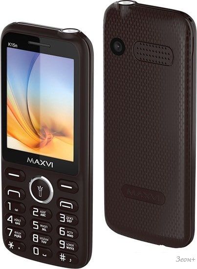 Мобильный телефон Maxvi K15n (коричневый)