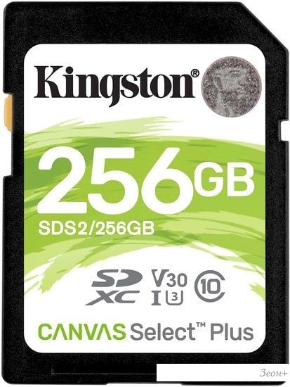 Карта памяти Kingston Canvas Select Plus SDXC 256GB SDS2/256GB