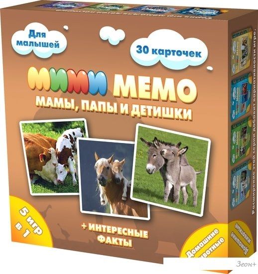 Настольная игра Нескучные игры Ми-Ми-Мемо Домашние животные 8051