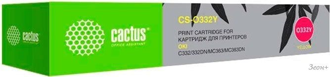 Картридж CACTUS CS-O332Y (аналог OKI 46508733)