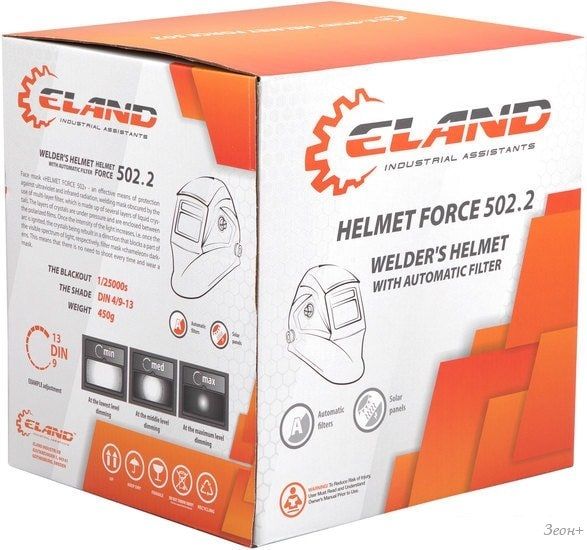 Сварочная маска ELAND Helmet Force-502.2 (черный)