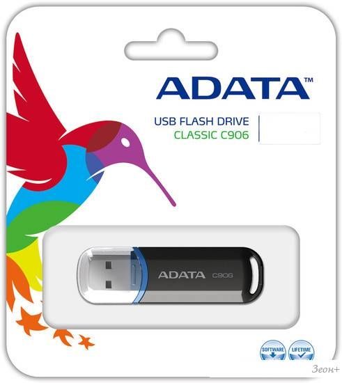 USB Flash A-Data C906 32 Гб Black (AC906-32G-RBK)