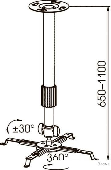 Кронштейн Kromax PROJECTOR-300