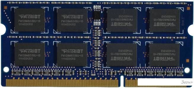 Оперативная память Patriot 2GB DDR2 SO-DIMM PC2-6400 (PSD22G8002S)