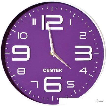 Настенные часы CENTEK СТ-7101 (фиолетовый)