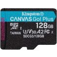 Карта памяти Kingston Canvas Go! Plus microSDXC 128GB [SDCG3/128GBSP]