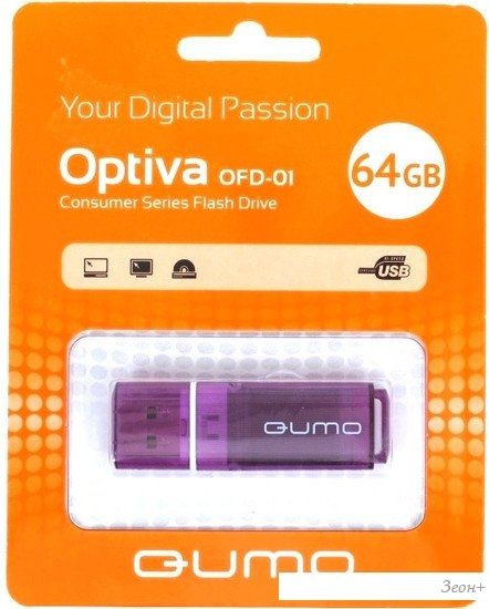 USB Flash QUMO Optiva 01 64Gb Violet